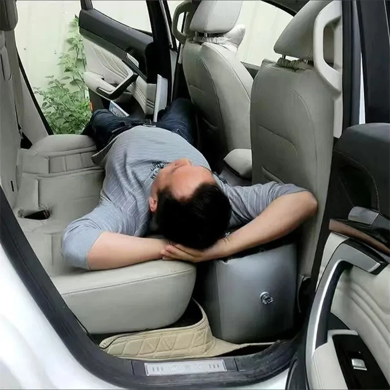 Materasso Gonfiabile da Viaggio per Auto, Letto ad Aria per Sedile Posteriore, Accessori per Auto, Imbottitura per Spazi tra i Sedili, Articolo Essenziale per Campeggio e Viaggi a Lunga Distanza - Image 2