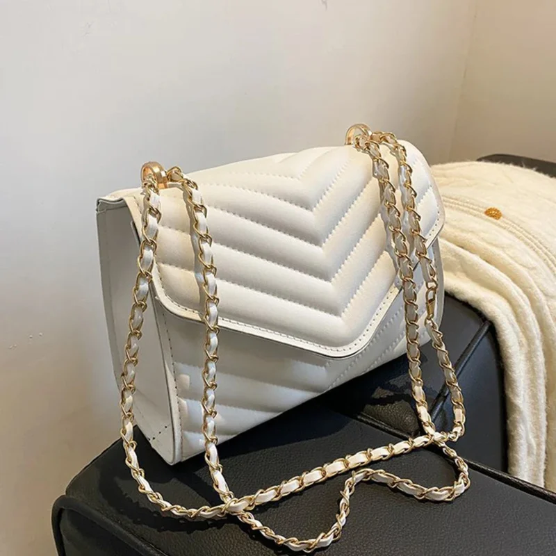 Crossbody Bags For Women Simple Leisure Chain Weave Shoulder Messenger Bag bolsos femenina