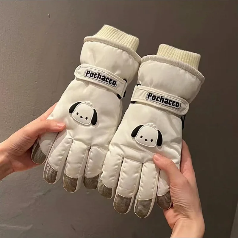 Winter Velvet Anti Cold Skiing Gloves, Touch Screen Warm Riding Warm Gloves