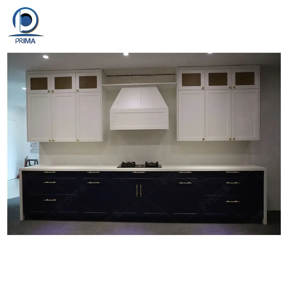 Kitchen Cabinet Manufacturer China Made Foshan Usa Large Flat Pack Smart Frameless Light Oak Modern Kitchen Cabinet