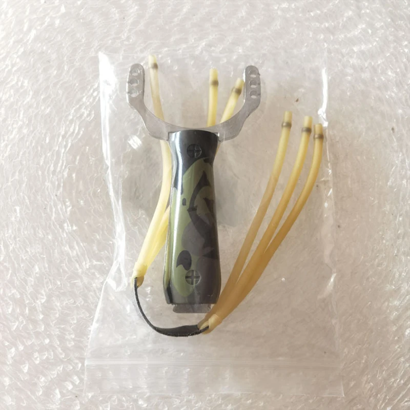 Rope Seals Metal Aiming Slingsshot Outdoor Competition Flat Rubber Band Target Paper Set