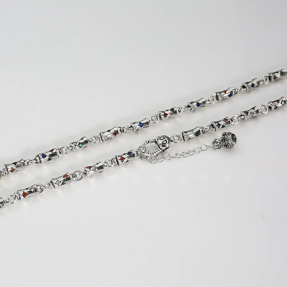 European and American retro color vermiculite waist drum barrel beads as old necklaces