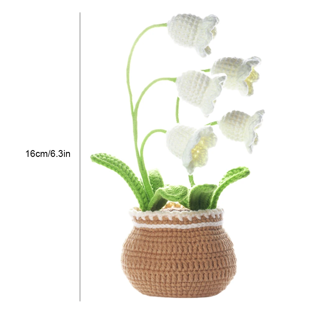 Cute Flower Crochet Starter Kit Creative Handmade Flower Knitted Kit Flowers Sewing Material Package DIY Knitting Supplies