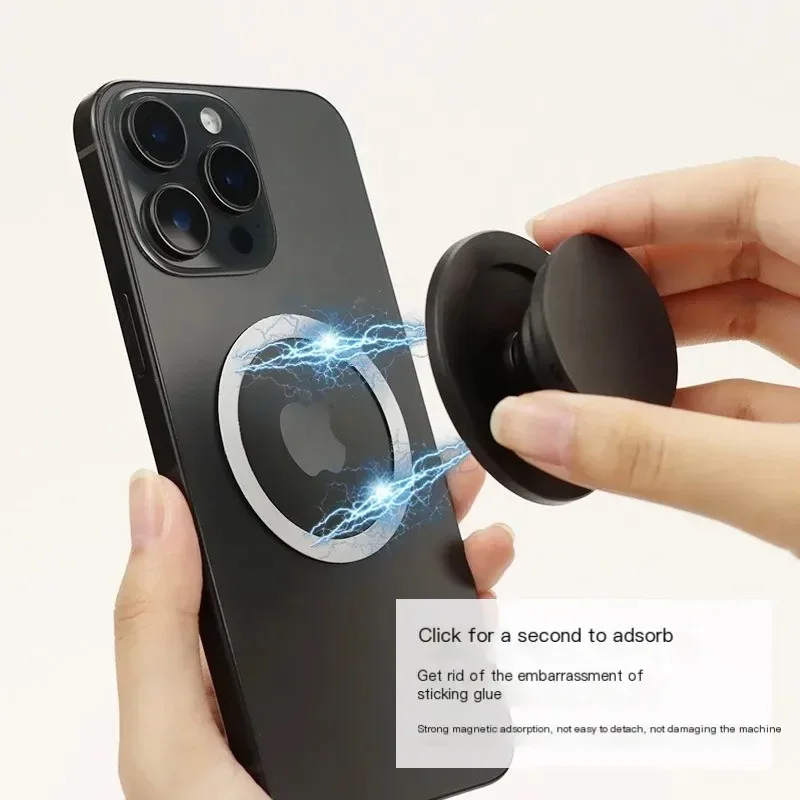 Magnetic Folding Phone Grip Ring and Stand Holder