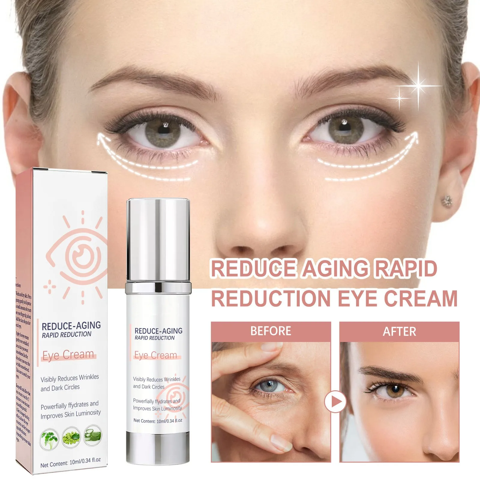 thumbnail image 1 of Crema antiarrugas para ojos Hola jinjia 10 ml, 1 of 4