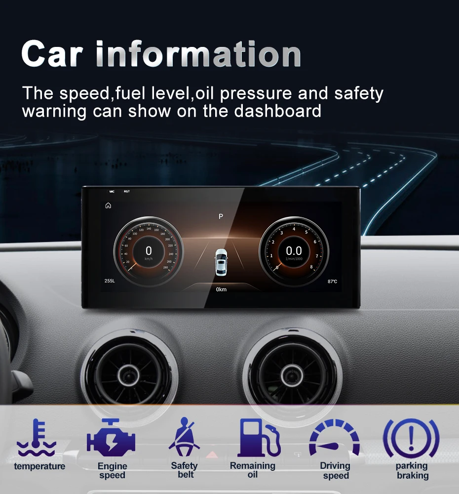 Qualcomm Snapdragon 680 6225 2.4GHz Wireless CarPlay Auto For AUDI A3 Car Multil
