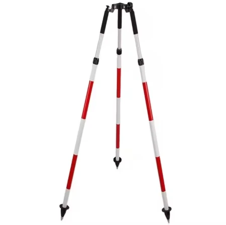 Surveyor's Triangle Surveying Instrument Prism Pole Tripod 1 Set Aluminum,Reddis