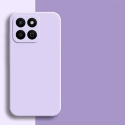 Liquid Silicone Shockproof Phone Case - Durable and Stylish Protection Cover for Honor X7a (Purple)