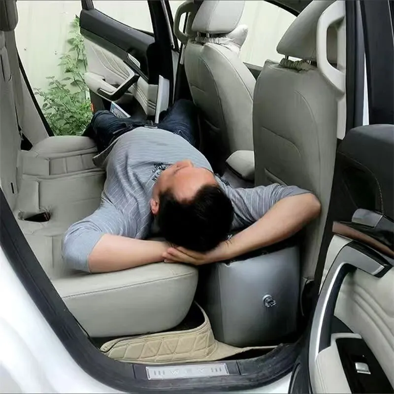 Materasso Gonfiabile da Viaggio per Auto, Letto ad Aria per Sedile Posteriore, Accessori per Auto, Imbottitura per Spazi tra i Sedili, Articolo Essenziale per Campeggio e Viaggi a Lunga Distanza - Image 2