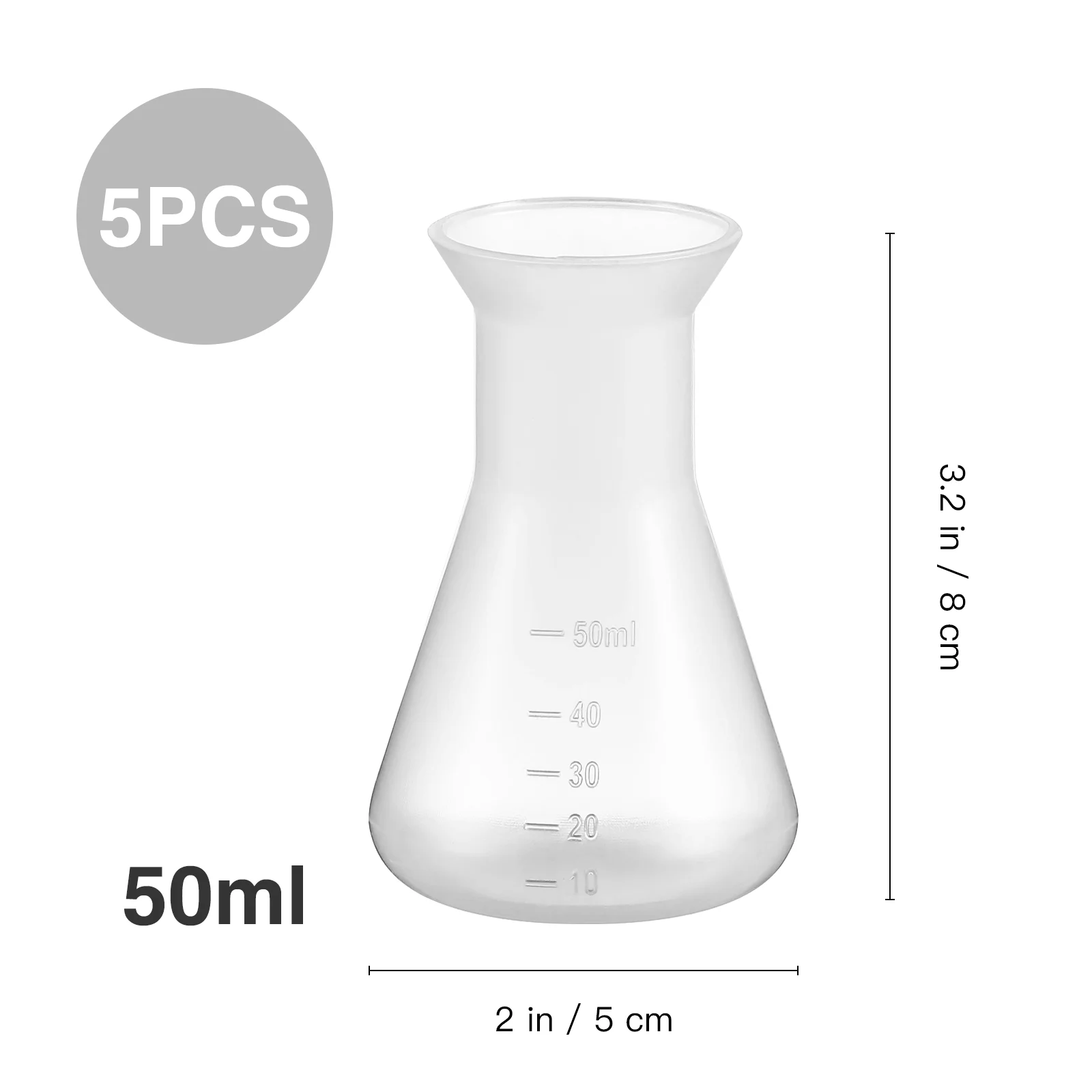 Plastic Erlenmeyer Flask Laboratory Cone Bottle Measuring Bottles Tools for Experiment Conical lab glass supplies lab volumetric flask lab reagent bottle lab collecting bottle