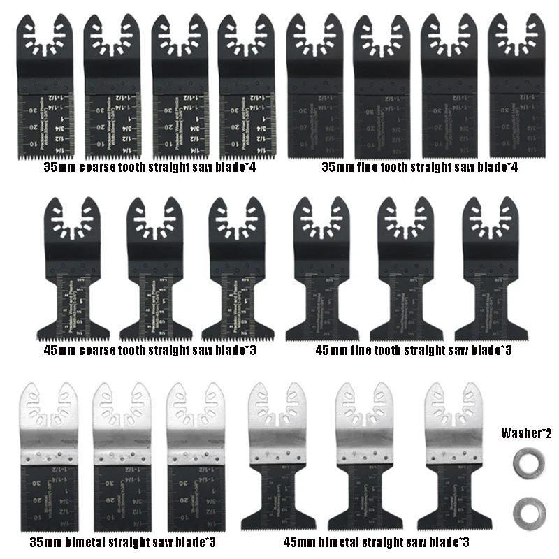 

12/20Pcs Set Multifunction Universal Saw Blades Set Oscillating Quick Change Release Saw Blades For Woodworking DIY Power Tool
