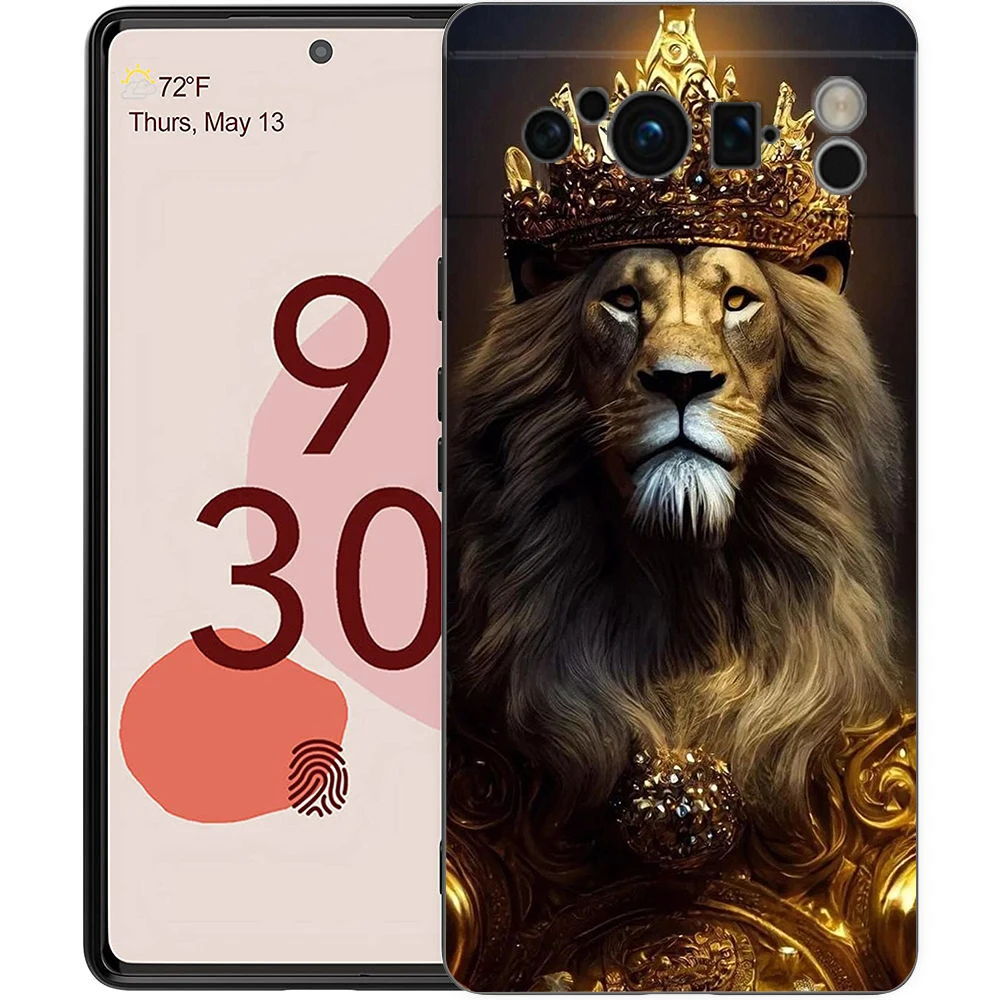 Lion Design Shockproof Soft Silicone Phone Case Cover