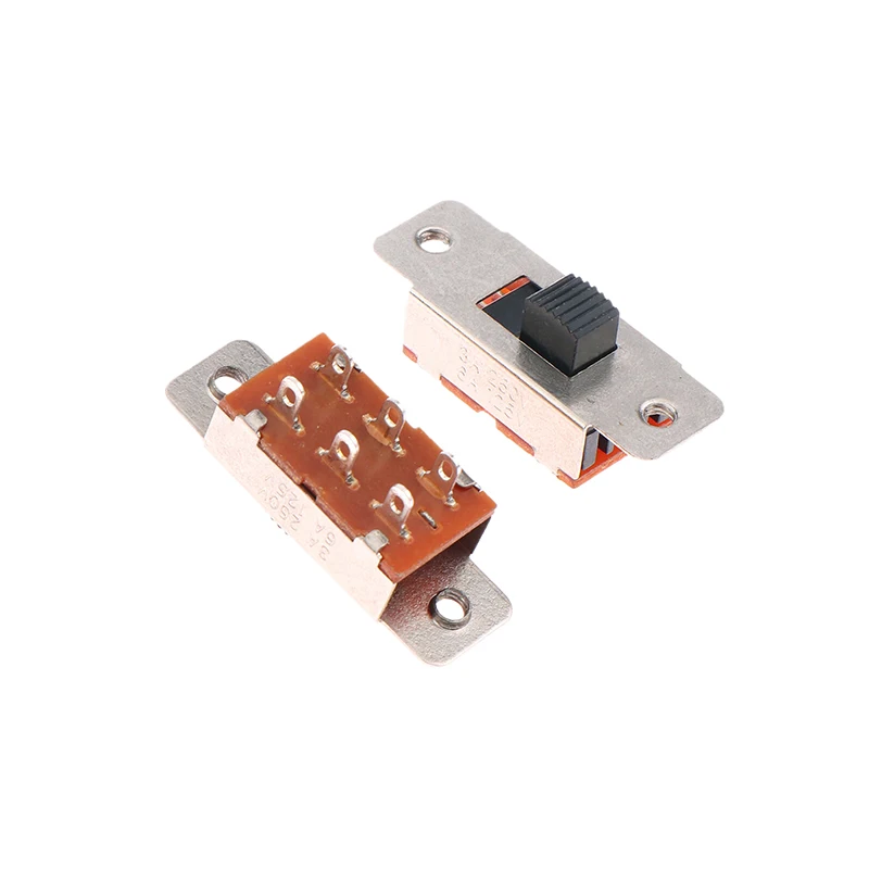 /KQM/10Pcs 6P SS23F19 솔더 핀 2 위치 슬라이드 스위치 고전류 자동차 냉장고 진공 청소기 전기 자동차 스위치