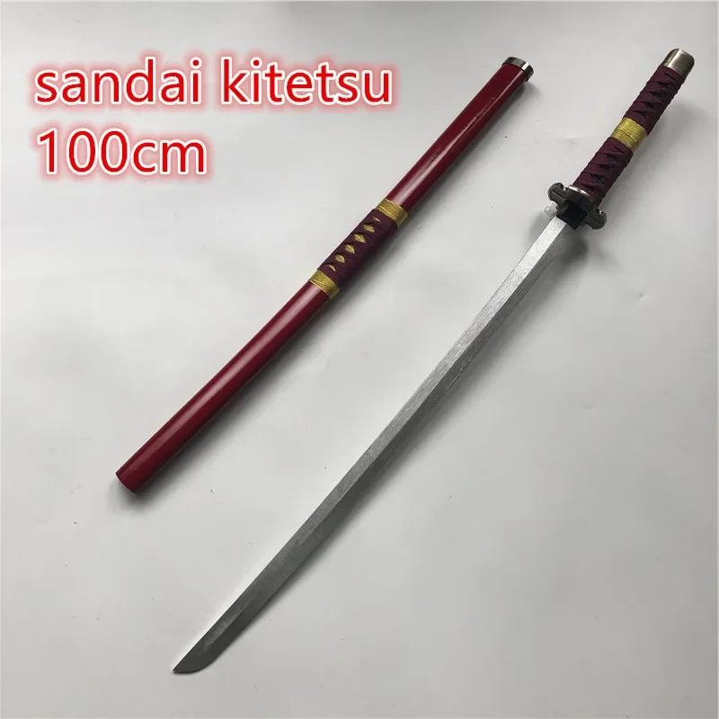 Anime Cosplay 100cm Yama Sword Weapon Armed Katana Espada Wood Ninja Knife Samurai Sword Prop Toys For Teens images - 6