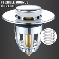 Bathroom Sink Plug Stopper Wash Basin Core Bounce Up Drain Filter Shower Sink Filter Plug Kitchen Bathtub Stopper 3