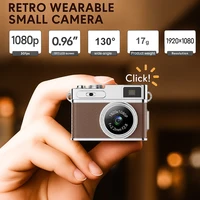 New Retro Digital Camera 1080P Video Recorder LED Fill Light 0.96 Inch IPS Screen Portable Videos Camera Backpack Accessories