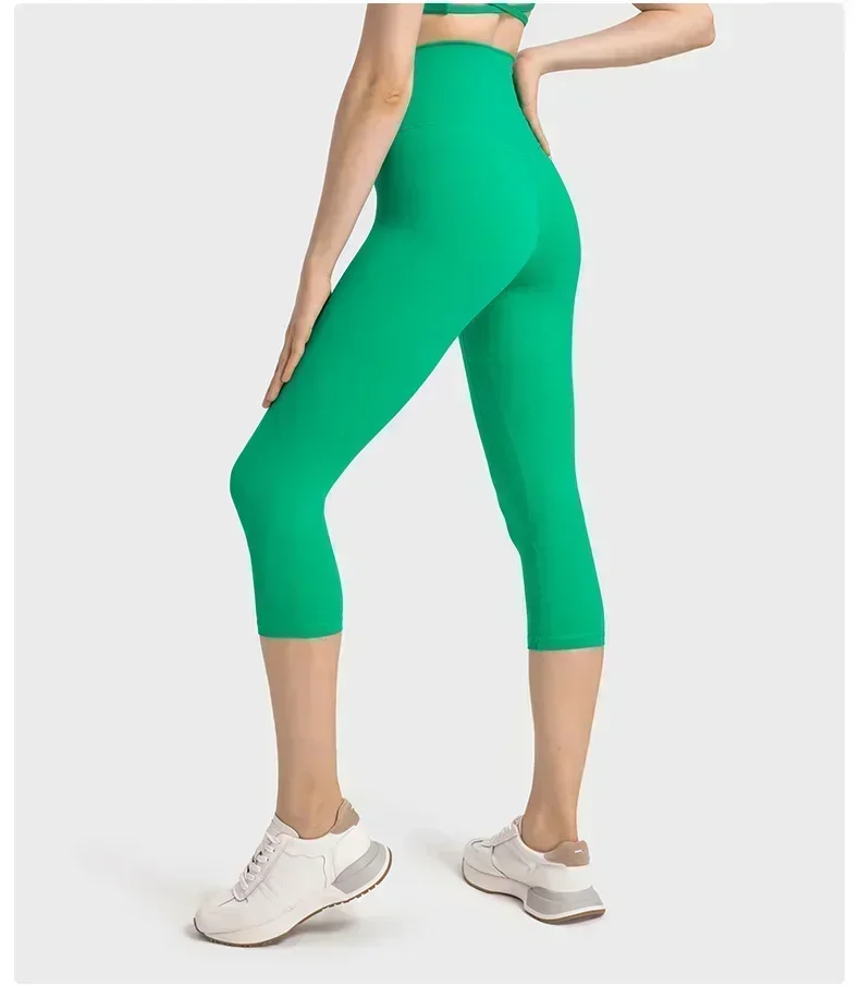 Lemon Women Align Sport Shorts Pants High Waist Yoga Fitness Leggings 19