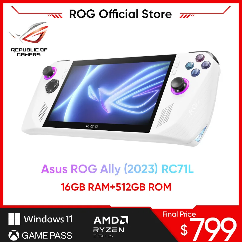 ASUS ROG Ally is real — 7″ 1080p 120Hz display, Up to RTX 4090 XG