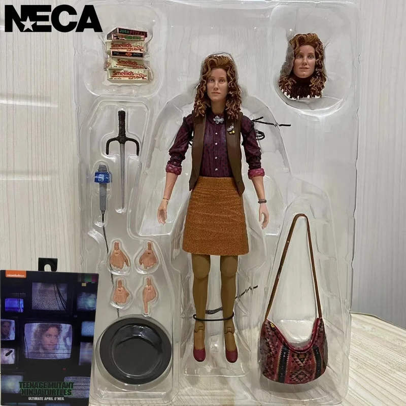 

Подлинная Neca 54206 ниндзя черепаха эппи женский журналист 1990 фильм издание экшн-фигурка Коллекционная модель