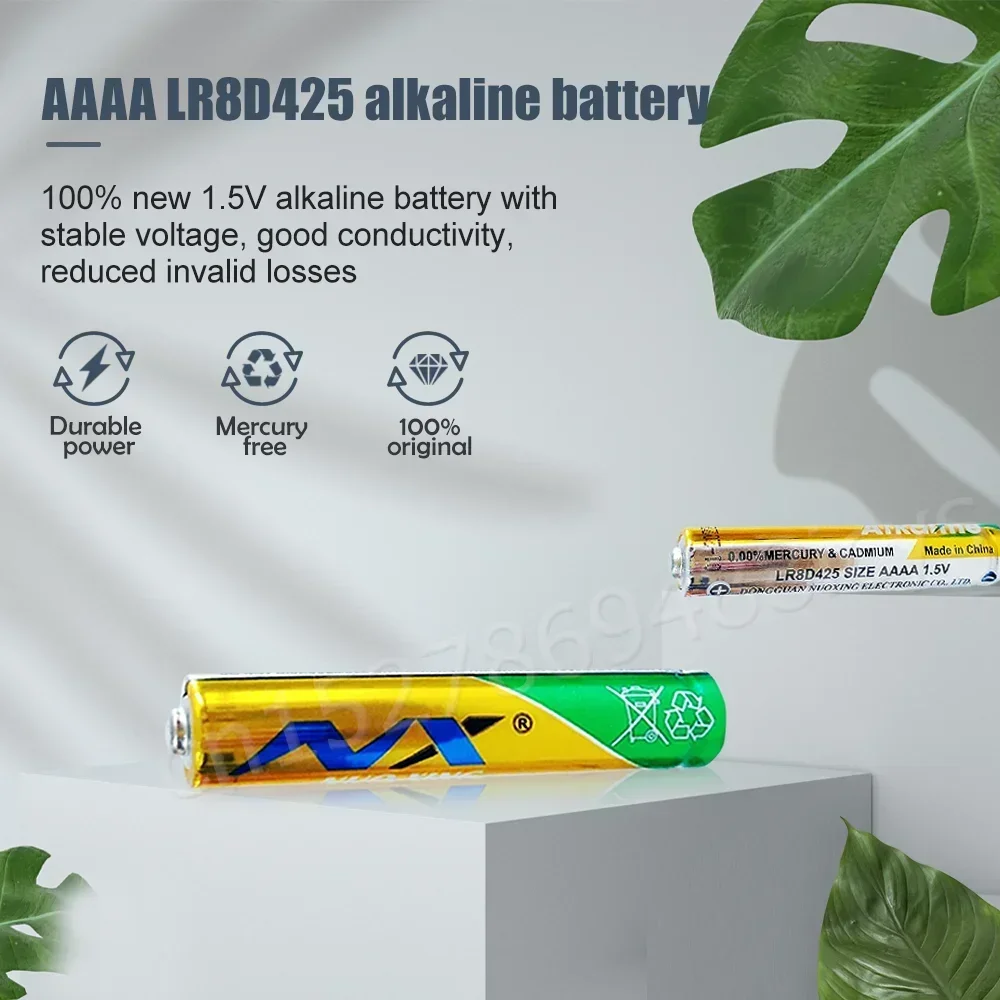 AAAA LR8D425 E96 LR61 AM6 MN2500 1.5V Alkaline Battery for Stylus Pen Bluetooth Headest Flashlight Clock Primary Battery 2PCS alkaline battery disposable battery
