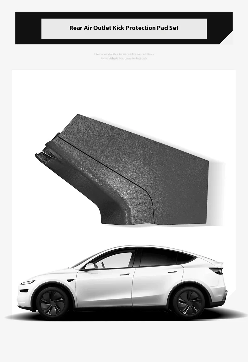 Für Tesla Model Y Juniper 2025 Modell 3, Highland Armlehne, Rücksitz, Anti-Kick-Board-Panel-Abdeckung, TPE-Kind, Anti-Schmutz-Kick-Proof-Matte – Detail 7