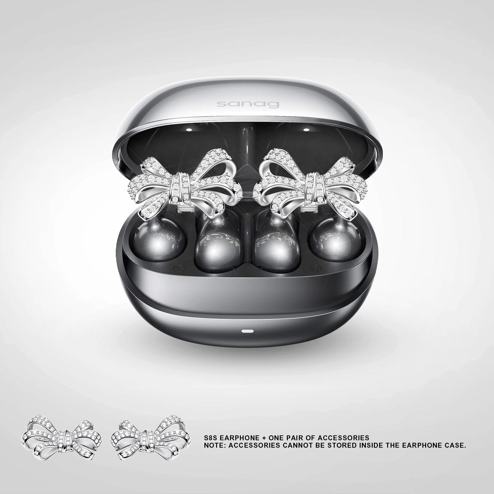 Sanag S8S AI Open Ear Clip on Headphones HiFi Lossless Sound