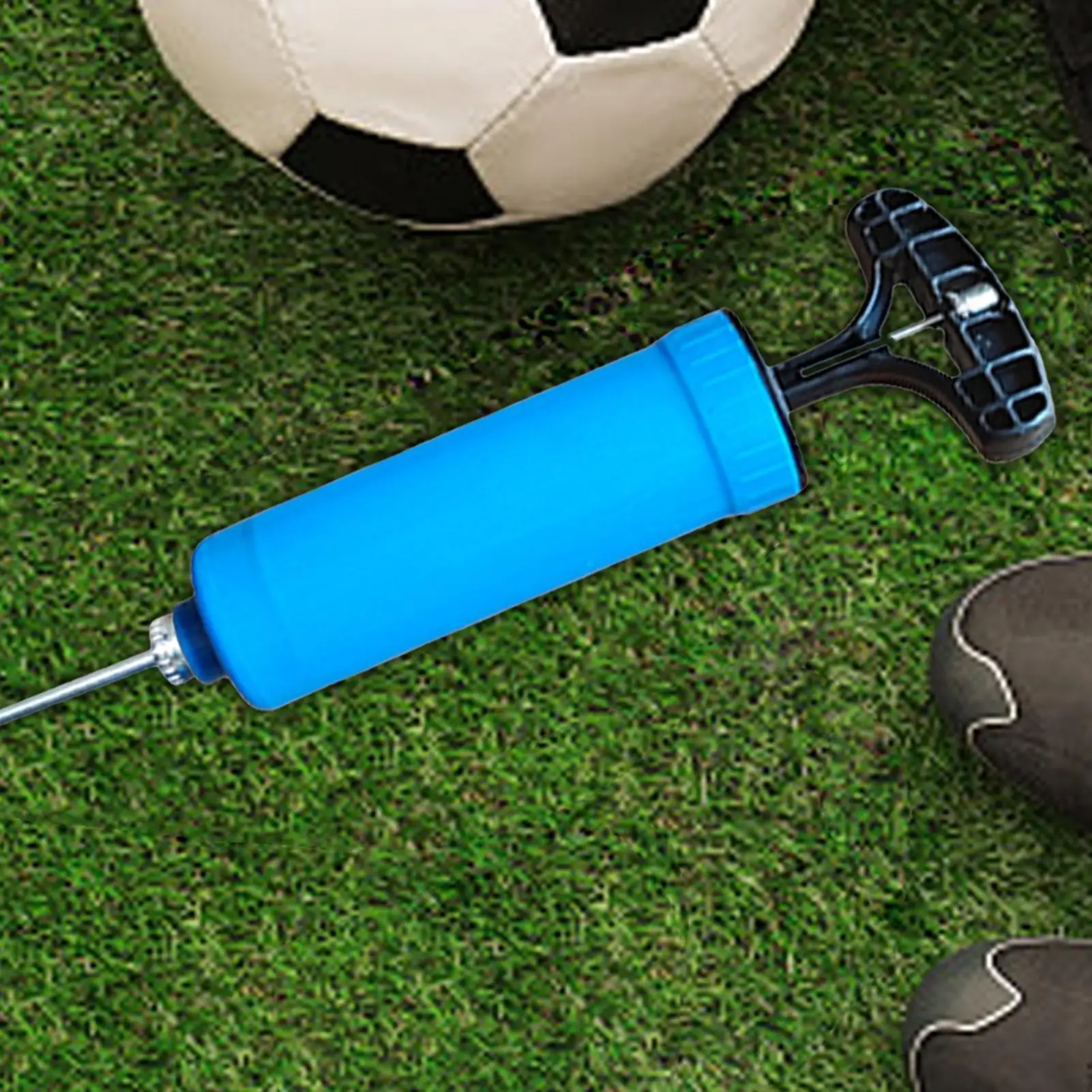 Portable Ball Pump Set Volleyball Football Basketball With Needle Hand Air Pump Durable Balloon Ball Inflator