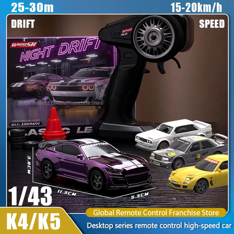 Voiture RC Stunt Car 4WD - 2.4GHz, Semi/Full Proportion, 6 Couleurs