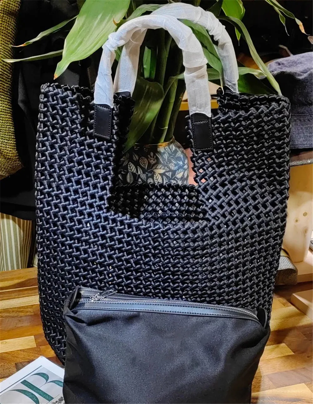 High Quality Women Woven Tote Bags Bag Large Capacity Bucket Bag Handbags Underarm Bags