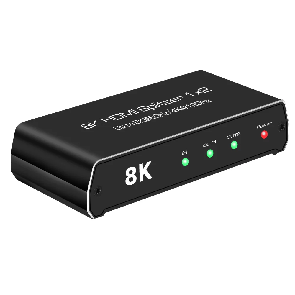 HDMI й 1x2 4K 120Hz 8K 60Hz HDMI 2.1 й ȯ, 1  2  HDCP 2.3 UHD HLG HDR 7680x4320P 8KTV PS5 Xbox ӿ