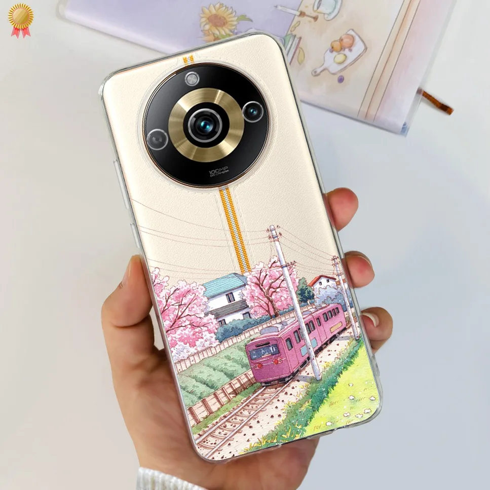 Clear Cute Cartoon Cat Soft Silicone TPU Back Cover