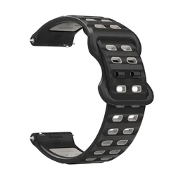Premium 22mm Silicone Ocean Blue Watch Strap Replacement Wristband - Suunto Ocean (Black Grey)
