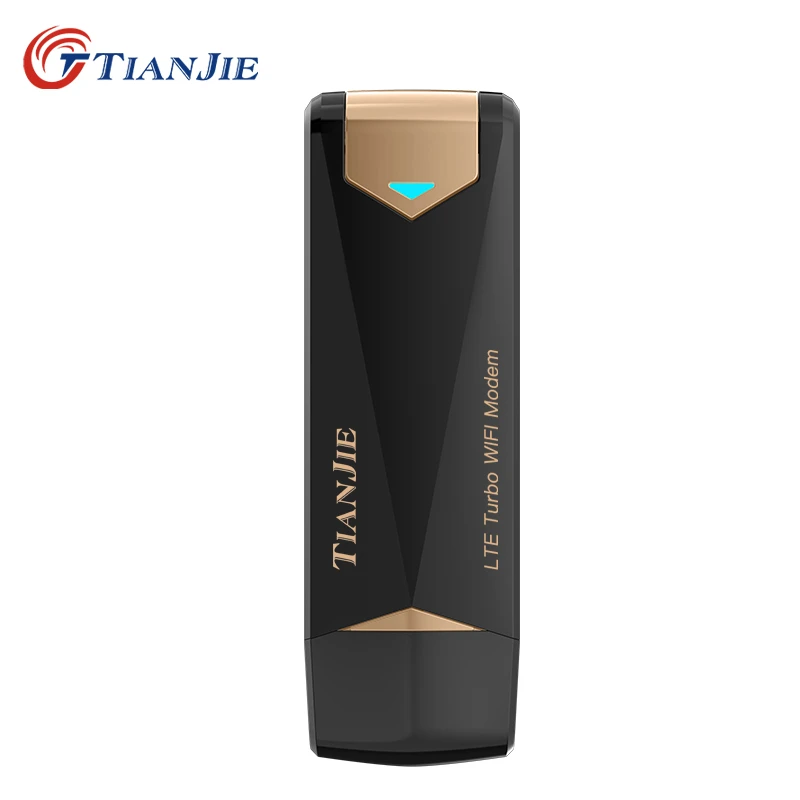 TIANJIE 4G WiFi Router Dongle Wireless Modem Stick Outdoor Car Mobile Broadband Sim Card USB Adapter With External 2 Antennas