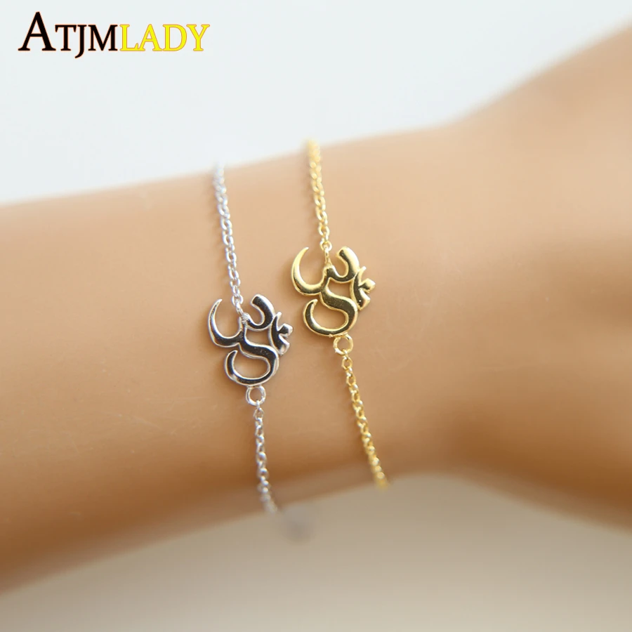 925 Sterling Silver Om Bracelet | Silver Bracelet Om Symbol | Yoga Bracelet  Jewelry - Bracelets - Aliexpress