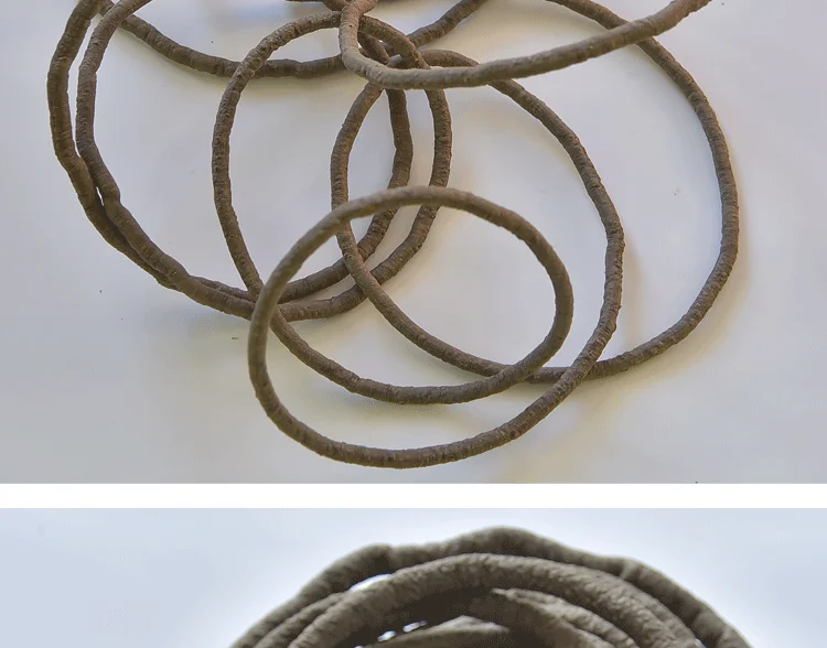 Künstliche Efeu-Pflanzen 100 cm PVC Kunst-Rattan Kletterpflanzen Wigwam Regenwald-Landschaft DIY Heimdekoration D 1cm – Detail 11