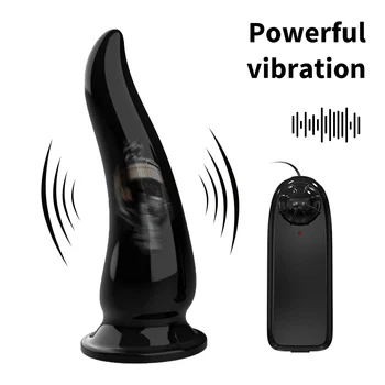 Anal Plug Vibrator For Women Prostate Massager Silicon Sucker Anal Plug Stimulator Dildo Anus Expander