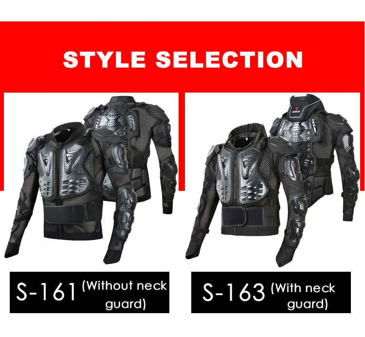 VEMAR Men Full Body Armor Motorcycle Jacket Chest Back Protector Moto Body Armor Motocross Racing Jacket Adjustable Black motorcycle armor motorcycle body armor body protector motorcycle armor vest motorcycle jackets