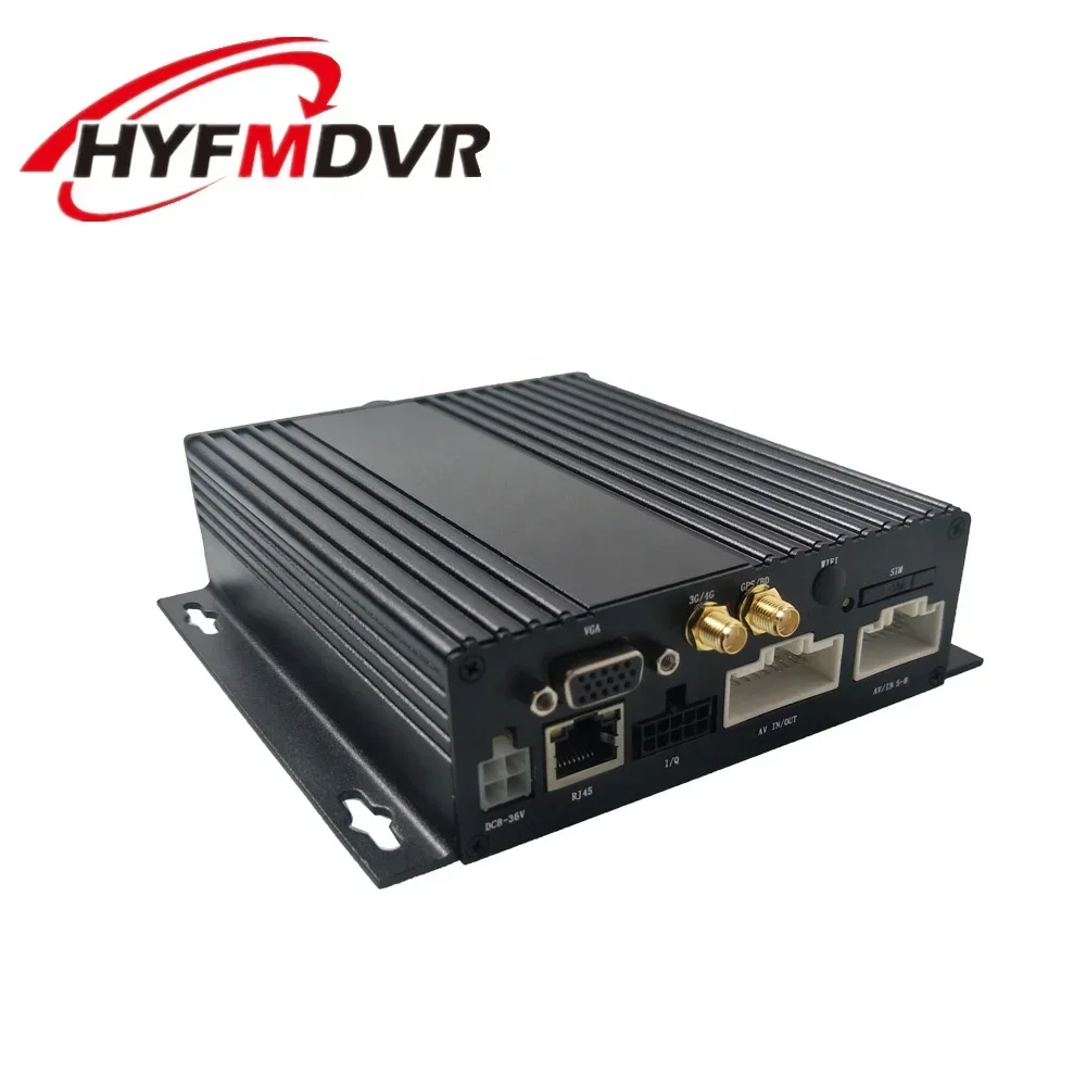HYF AI 6채널 1080p 4G GPS 듀얼 SD 카 비디오 레코더 자동차 블랙박스 MDVR 모바일 DVR 세트 (버스, 택시, 트럭용)