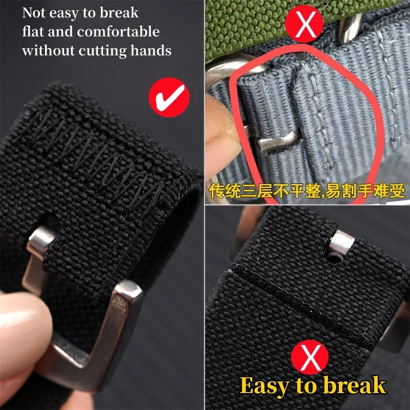 Versatile Nylon Quick Release Sport Watch Band - Elastic Strap