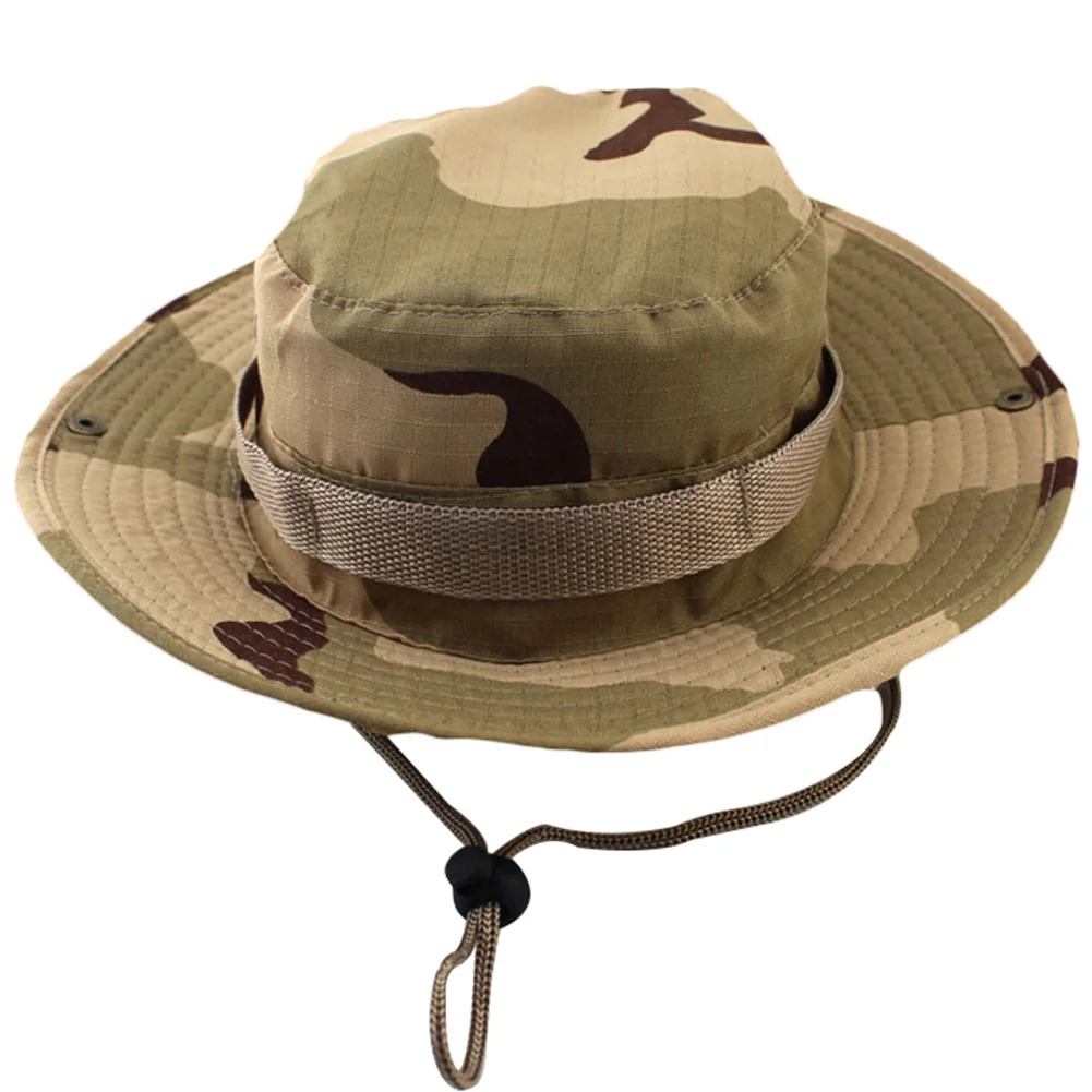 Outdoor Wide Brim Sun Protect Hat Boonie Hat Classic US Style Bush Jungle Sun Cap For Fishing Hunting Camping