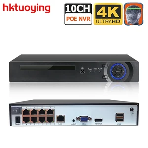 Видеорегистратор 8Ch 4K 8MP H.265 PoE NVR 4CH для HD 3MP 4MP 5MP IP-камера распознавание лица 48В 802.3af ONVIF 2,4 Xmeye