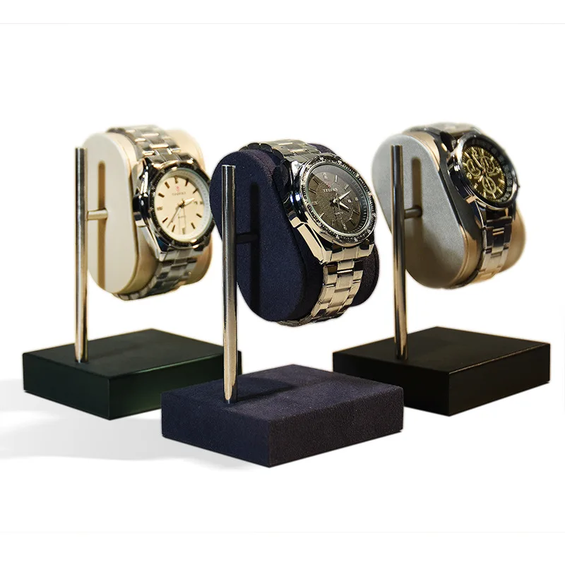 Watch Storage Commercial Display Shooting Props Show Rotating Metal Bracket Office Desk Watches Bracket Stand Customizable watch display stand