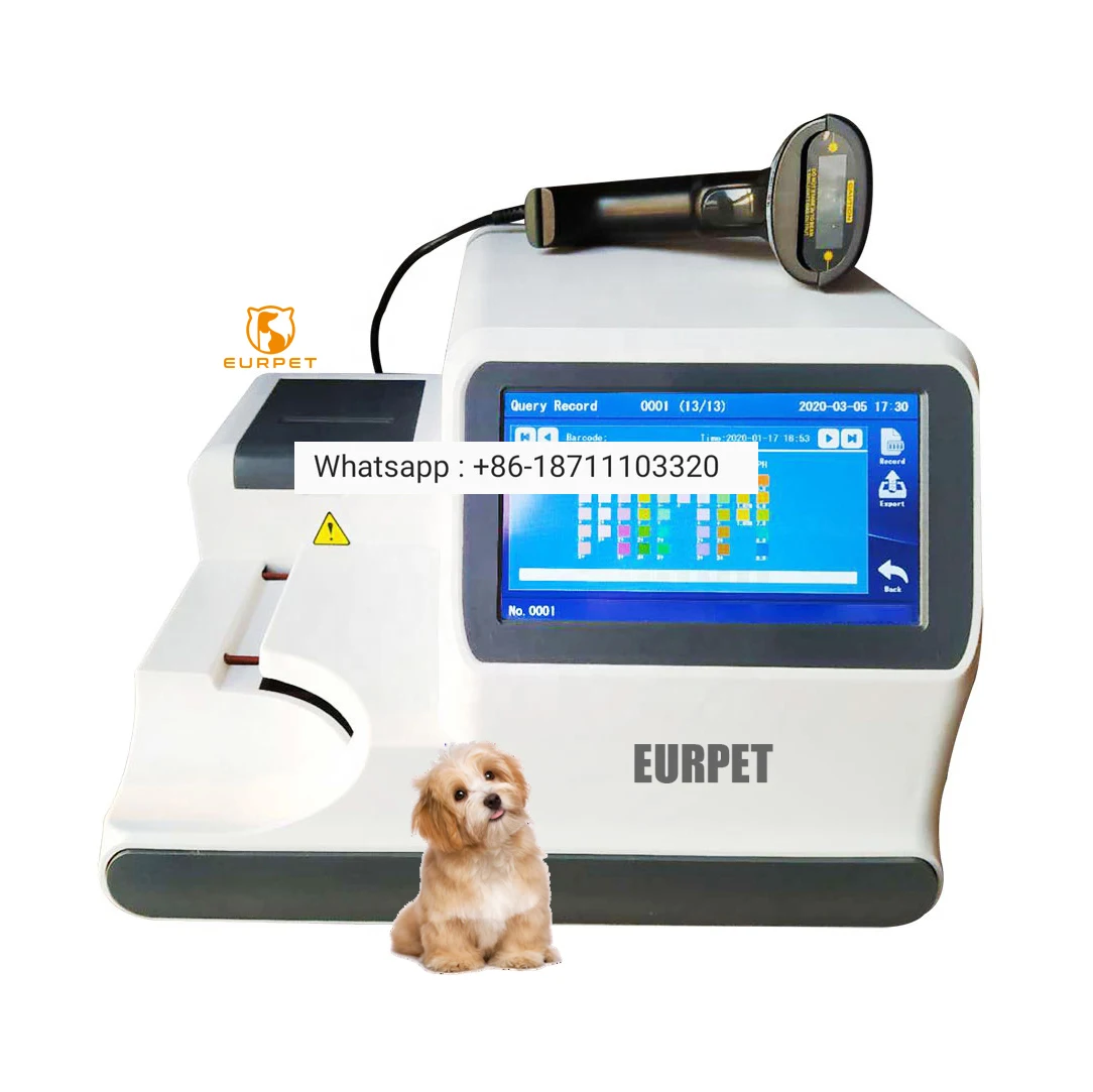 

EURPET Semi-auto Urine Analyzer Good Quality Vet Portable High Speed Urine Test Strip Chemistry Analyzer