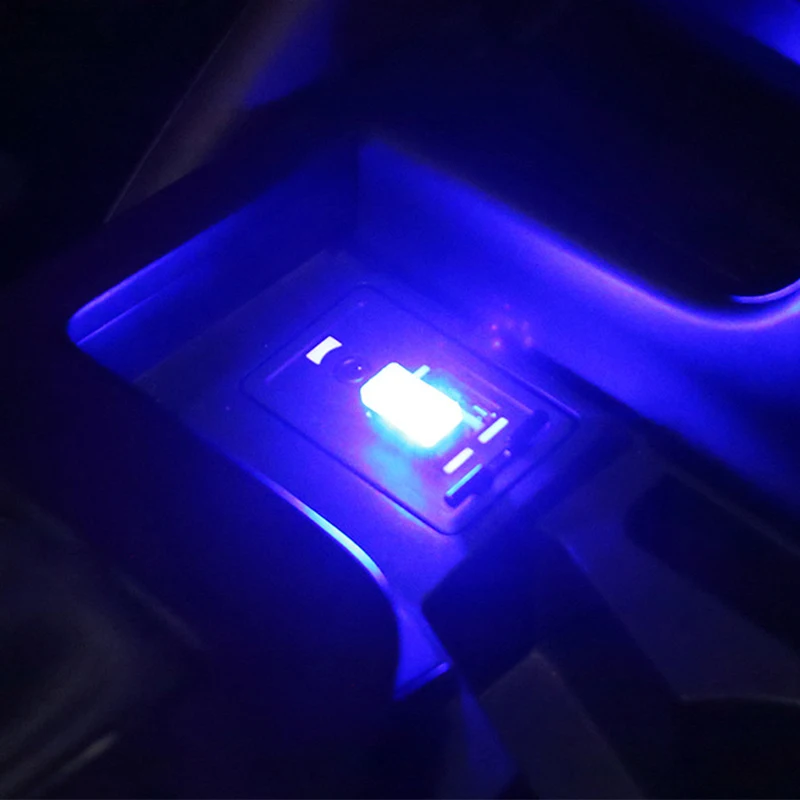 Vibrant LED Interior Car Atmosphere Lights - Mini USB Neon Accent Lamp