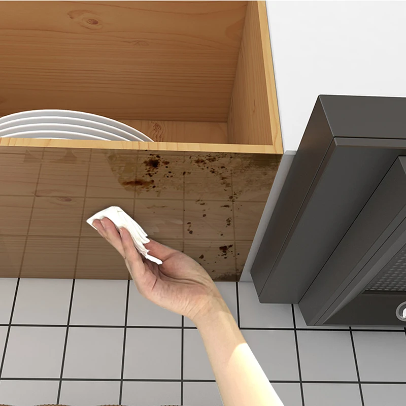 Kitchen Hanging Cabinet Anti Steam Sticker Waterproof Self-Adhesive Cabinet Bottom Anti Oil Fume Transparent Protective Film 5M