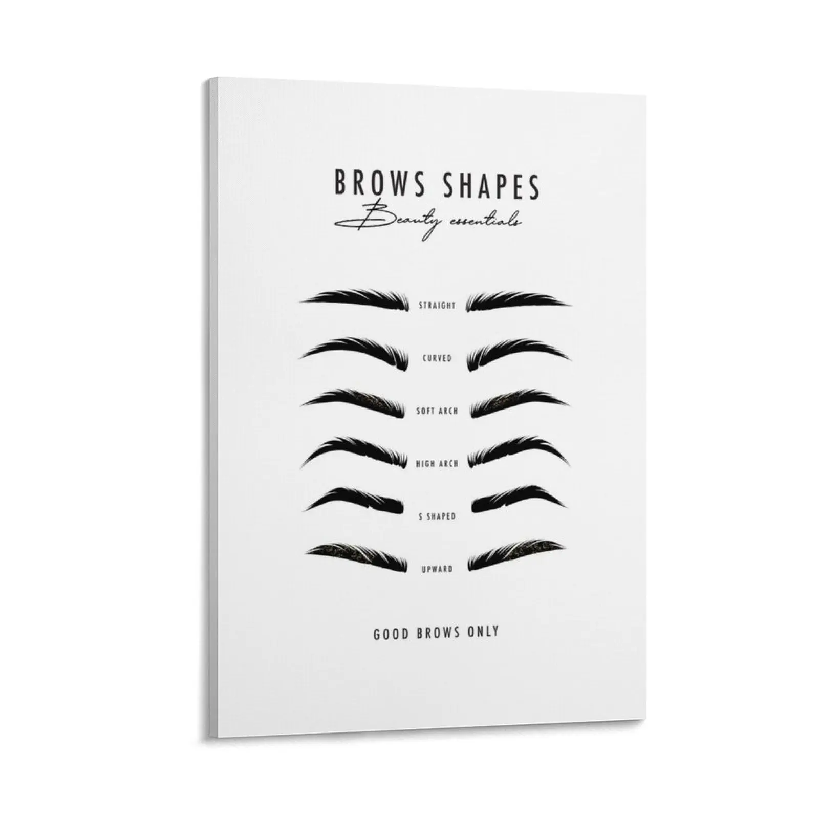 

Brows microblading eyebrow shapes Canvas Painting aesthetic room Wall decoration frame decorative wall canvases
