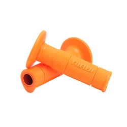 NIBBI Rubber Handle Grips for Motocross and Dirt Bikes (Orange - TK)