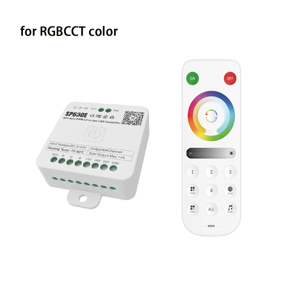 Bluetooth RF Music SP630E Controller For All LED Strip Lights