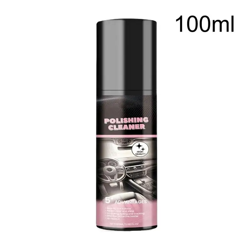 Car Interior Polishing Cleaner Car Interior Detailer Auto Cleaning Spray Long-Lasting Inside Auto Shine Vehicle Detailing Spray