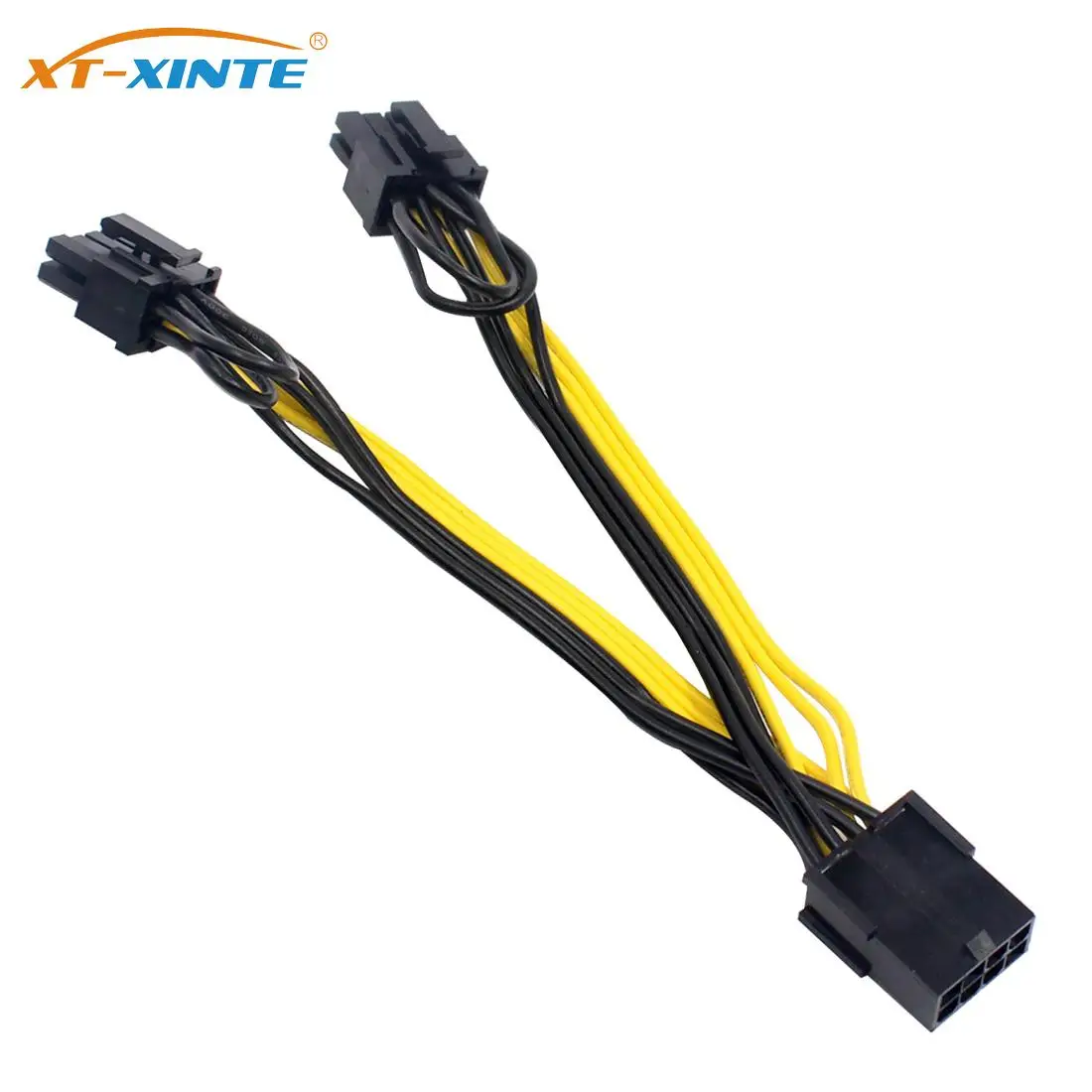PCI-E PCIE 8p гнездо на 2 порта двойной 8pin 6 + p Male GPU Graphics видеокарта кабель питания